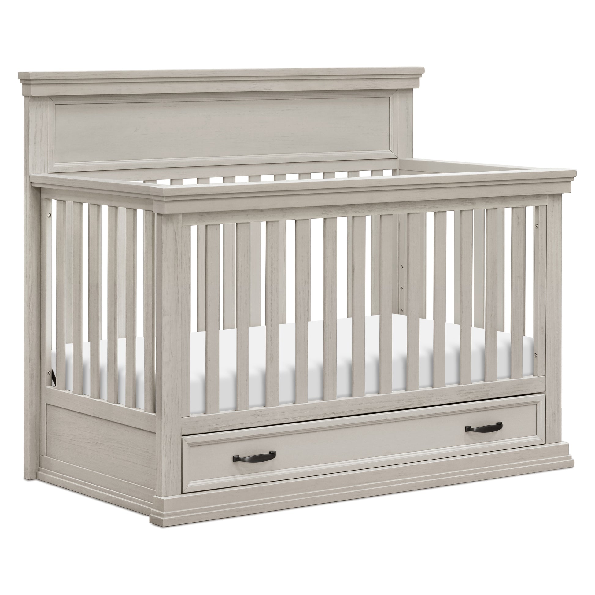 M14101LF,Monogram by Namesake,Langford 4-in-1 Convertible Crib in London Fog