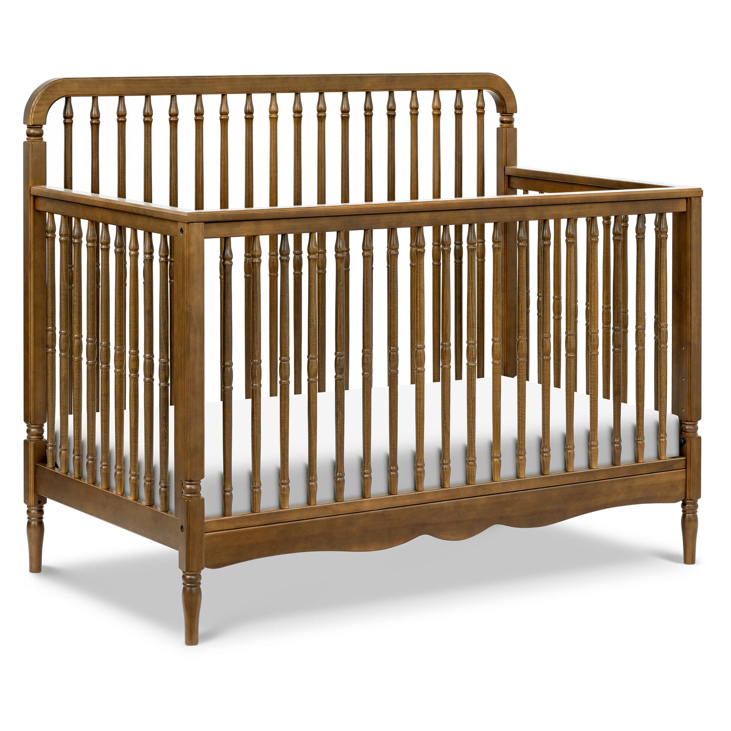 M7141NL,Namesake,Liberty 4-in-1 Convertible Spindle Crib in Natural Walnut