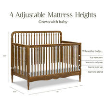 M7141NL,Namesake,Liberty 4-in-1 Convertible Spindle Crib in Natural Walnut