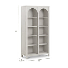 M24814WDF,Namesake,Eloise Bookcase  Assembled in White Driftwood