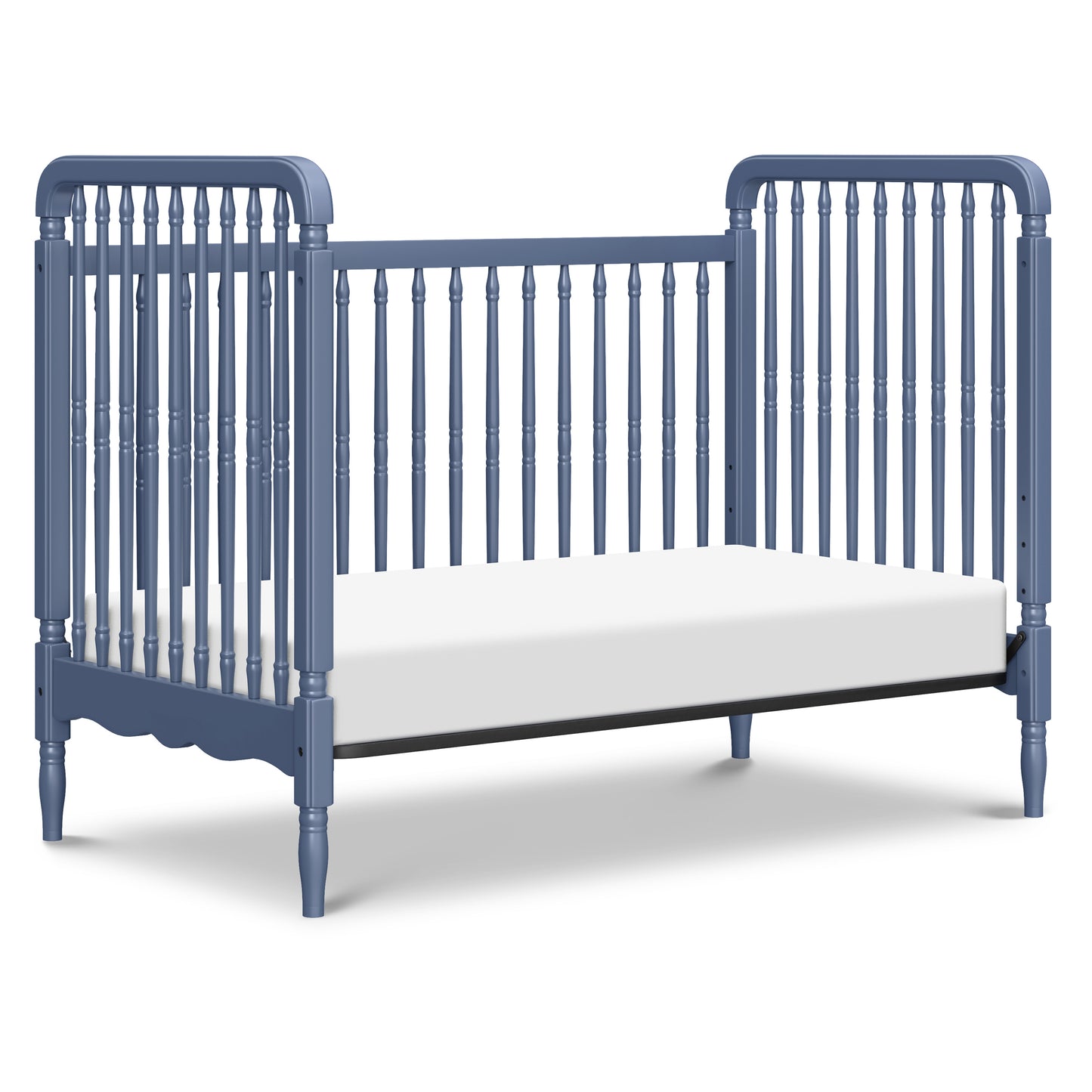 M7101CVB,Namesake,Liberty 3-in-1 Convertible Spindle Crib w/Toddler Bed Conversion Kit in Cove Blue