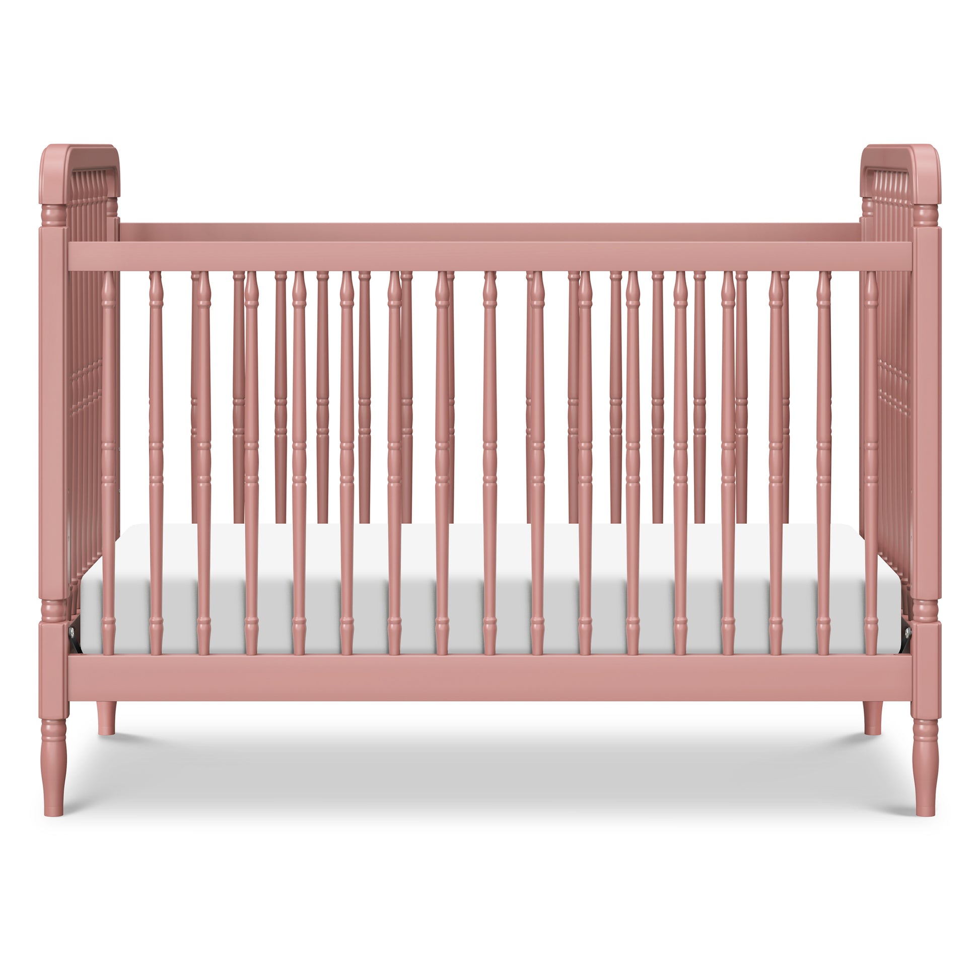 M7101DTR,Namesake,Liberty 3-in-1 Convertible Spindle Crib w/Toddler Bed Conversion Kit in Dusty Rose