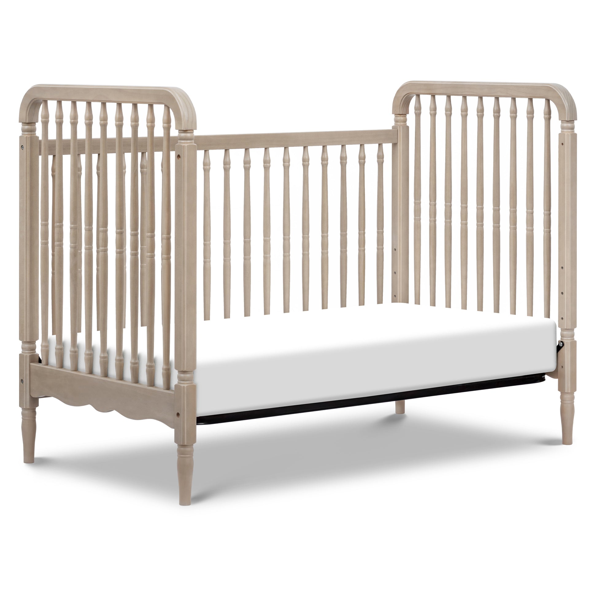 M7101WP,Namesake,Liberty 3-in-1 Convertible Spindle Crib w/Toddler Bed Conversion Kit in Washed Pine