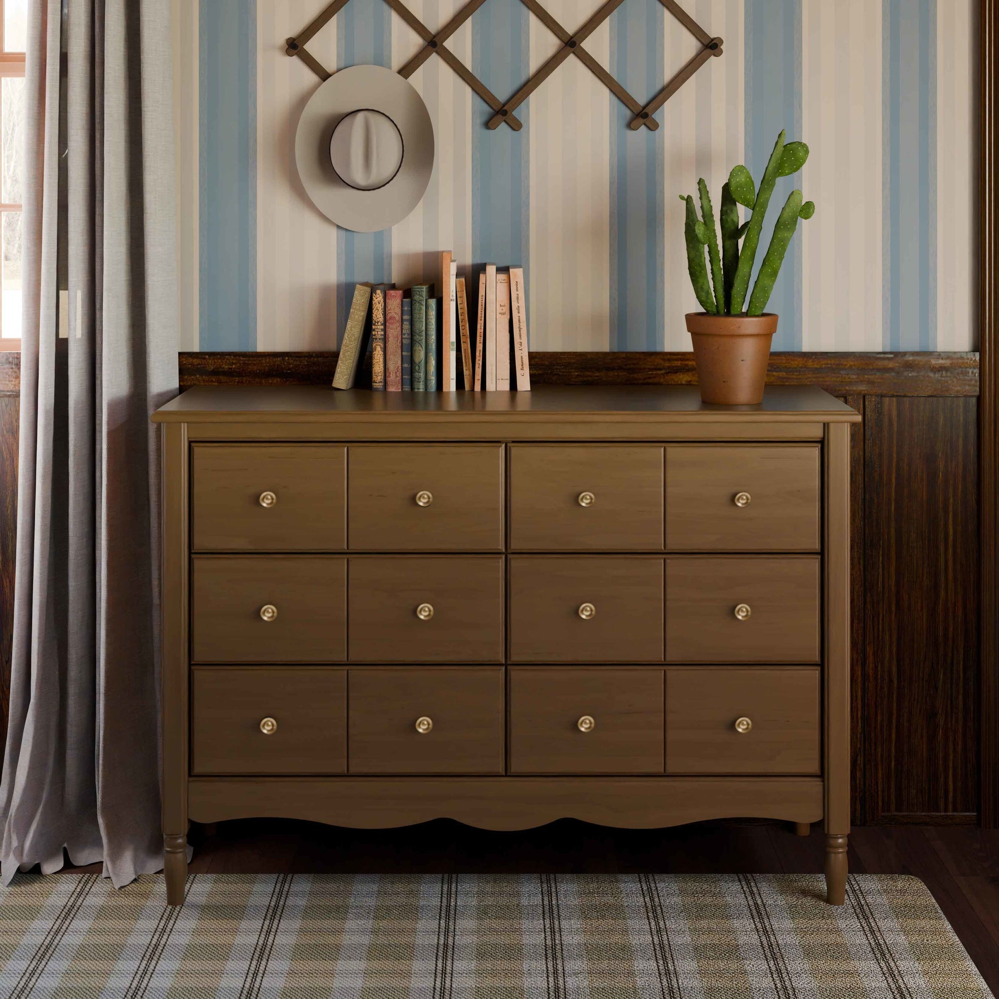 M7116NL,Namesake,Liberty 6-Drawer Assembled Dresser in Natural Walnut