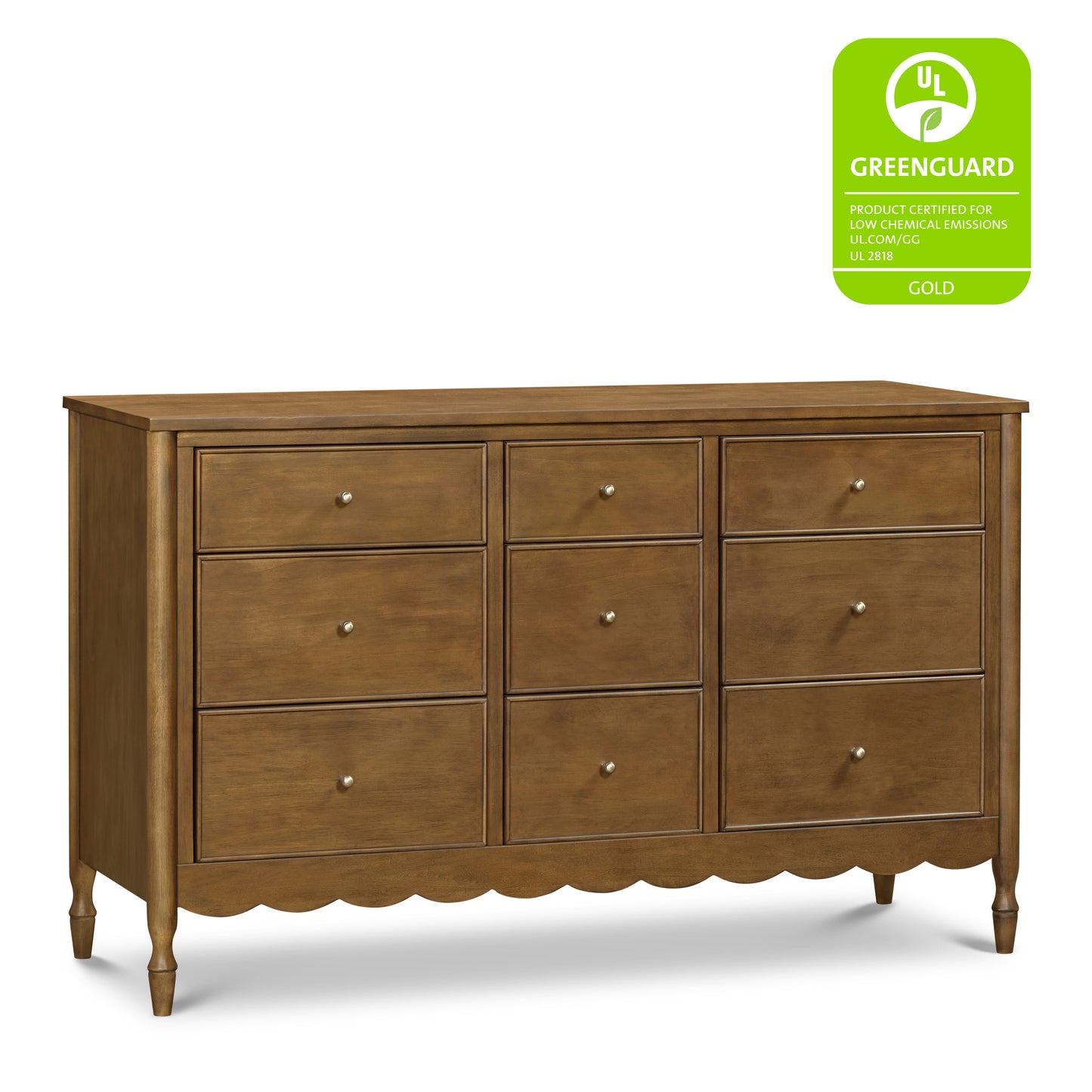 M32328NL,Namesake,Ambrosia 9-Drawer Assembled Dresser in Natural Walnut