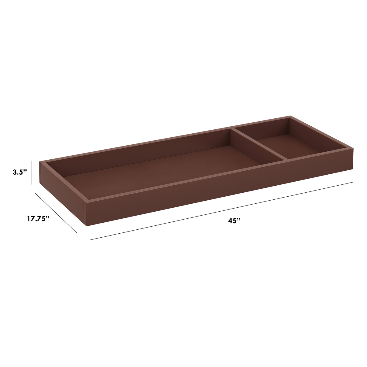 Universal Wide Removable Changing Tray - dimensions
