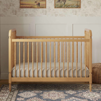 M7101HY,Namesake,Liberty 3-in-1 Convertible Spindle Crib w/Toddler Bed Conversion Kit in Honey