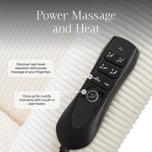 B17183YC,Monogram by Namesake,Willa Deluxe Power Glider Recliner w/Heat&Massage in Ivory Corduroy