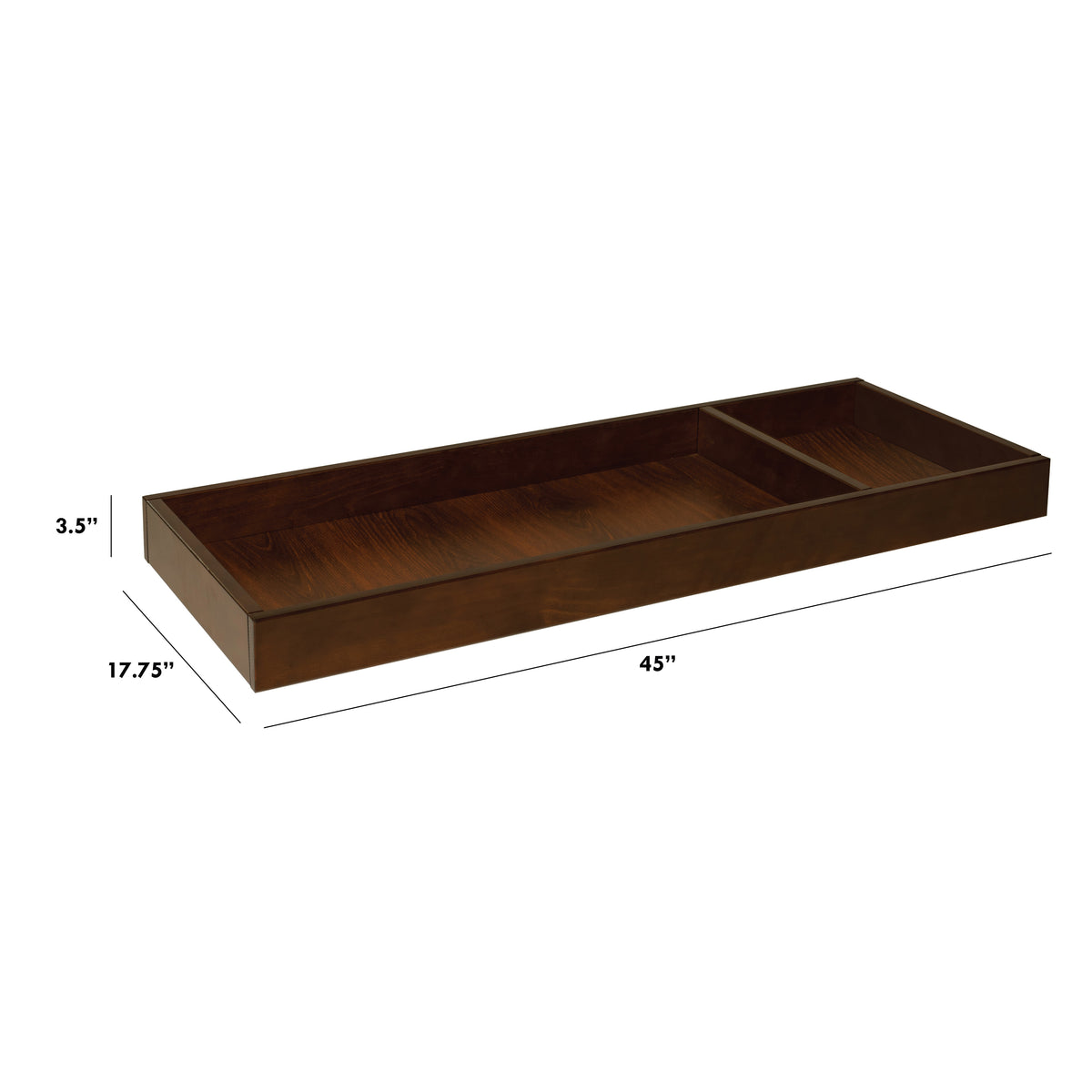 Universal Wide Removable Changing Tray - dimensions