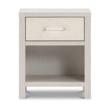M24860WDFPEW,Namesake,Eloise Nightstand  Assembled in White Driftwood and Performance Pearl Eco-Weave