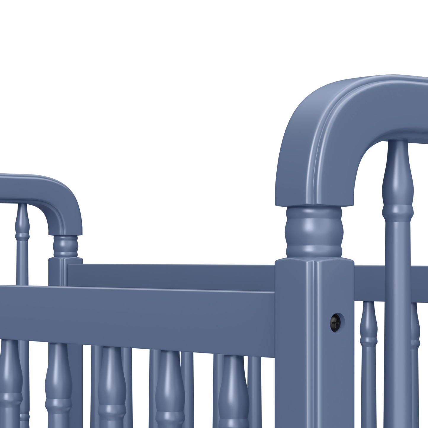 M7101CVB,Namesake,Liberty 3-in-1 Convertible Spindle Crib w/Toddler Bed Conversion Kit in Cove Blue