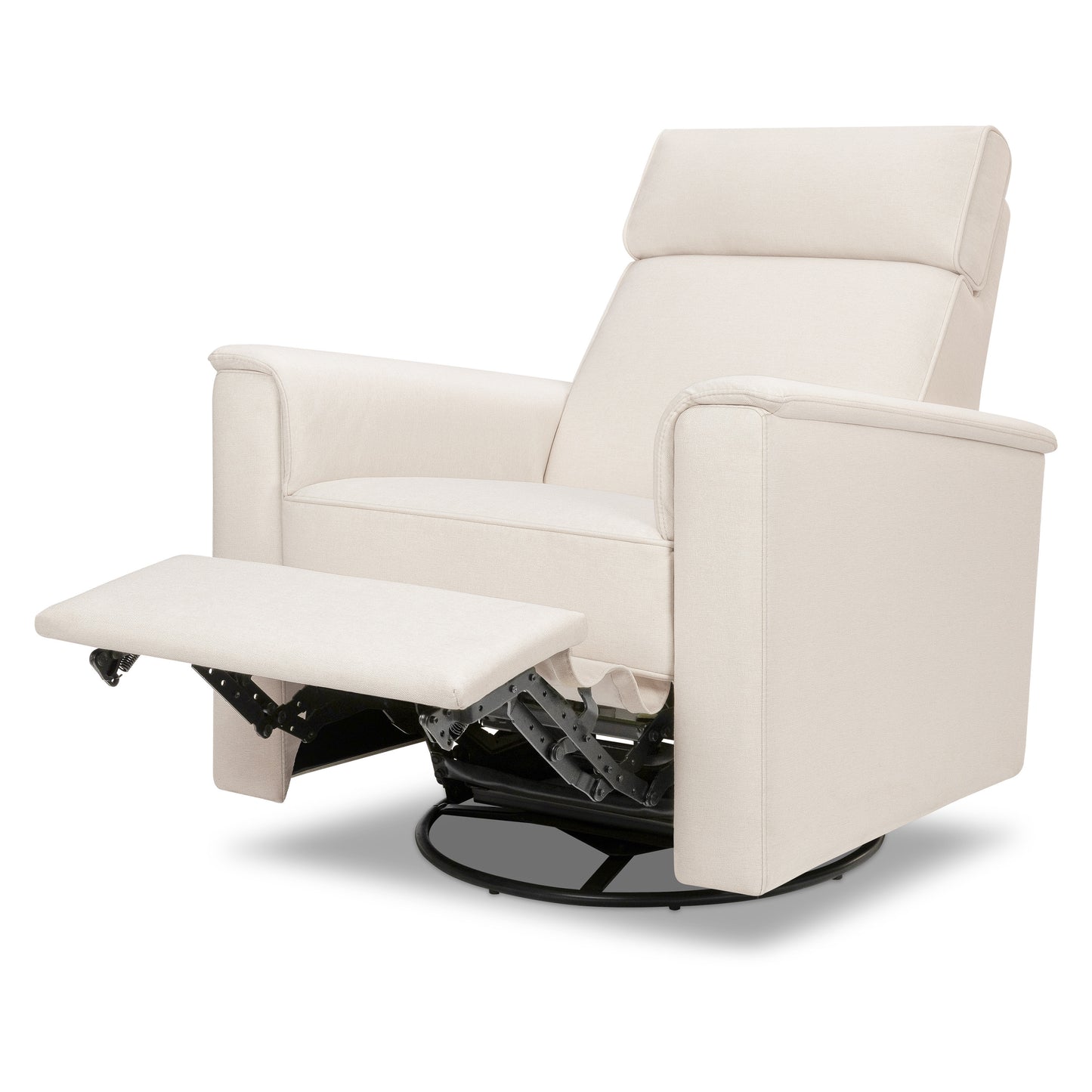 M17183PCMEW,Namesake,Willa Deluxe Power Glider Recliner w/Heat&Massage in Performance Cream Eco-Weave