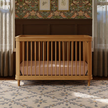 M23701HYHC,Namesake,Marin with Cane 3-in-1 Convertible Crib in Honey and Honey Cane