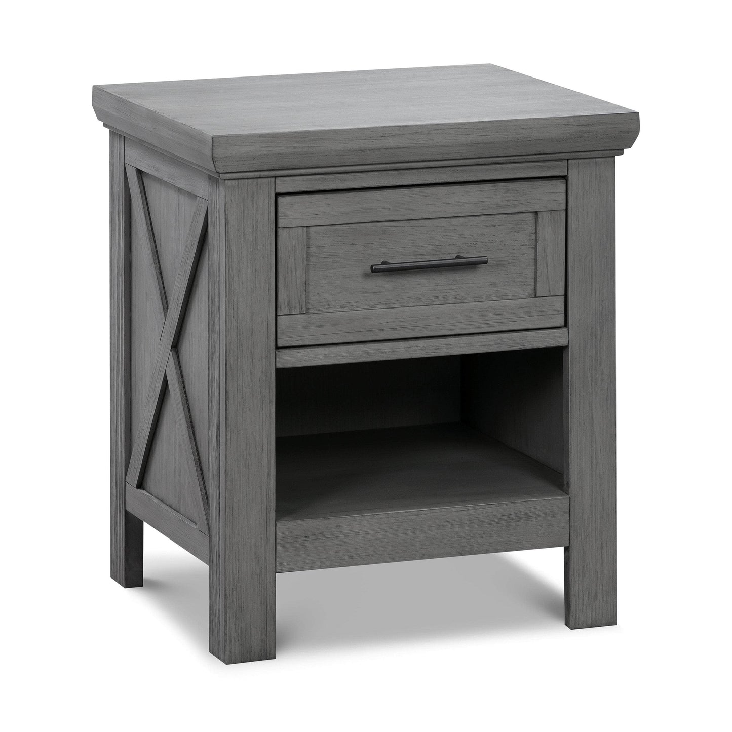 B14560WC,Emory Farmhouse Nightstand in Weathered Charcoal
