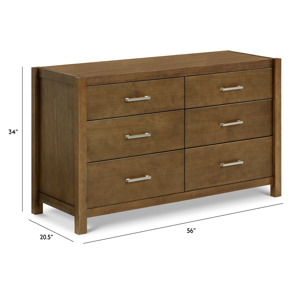 Hemsted 6-Drawer Assembled Dresser - dimensions