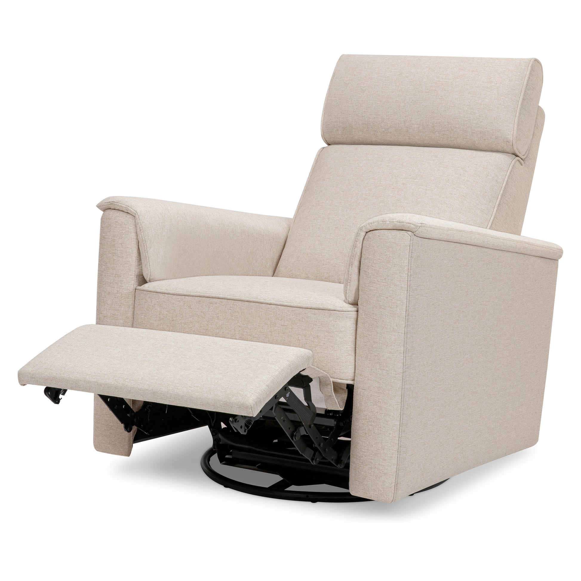 M17182PBEW,Namesake,Willa Pro Power Glider Recliner w/ Power Lumbar in Performance Beach Eco-Weave