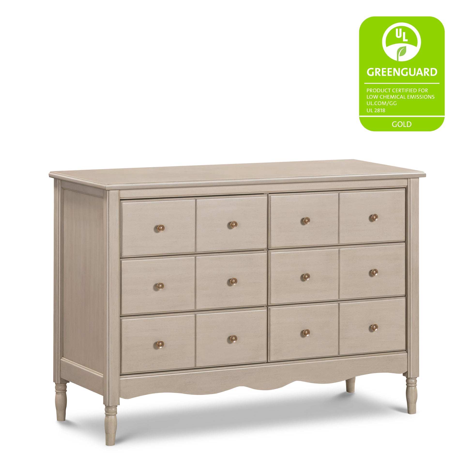 M7116WP,Namesake,Liberty 6-Drawer Assembled Dresser in Washed Pine