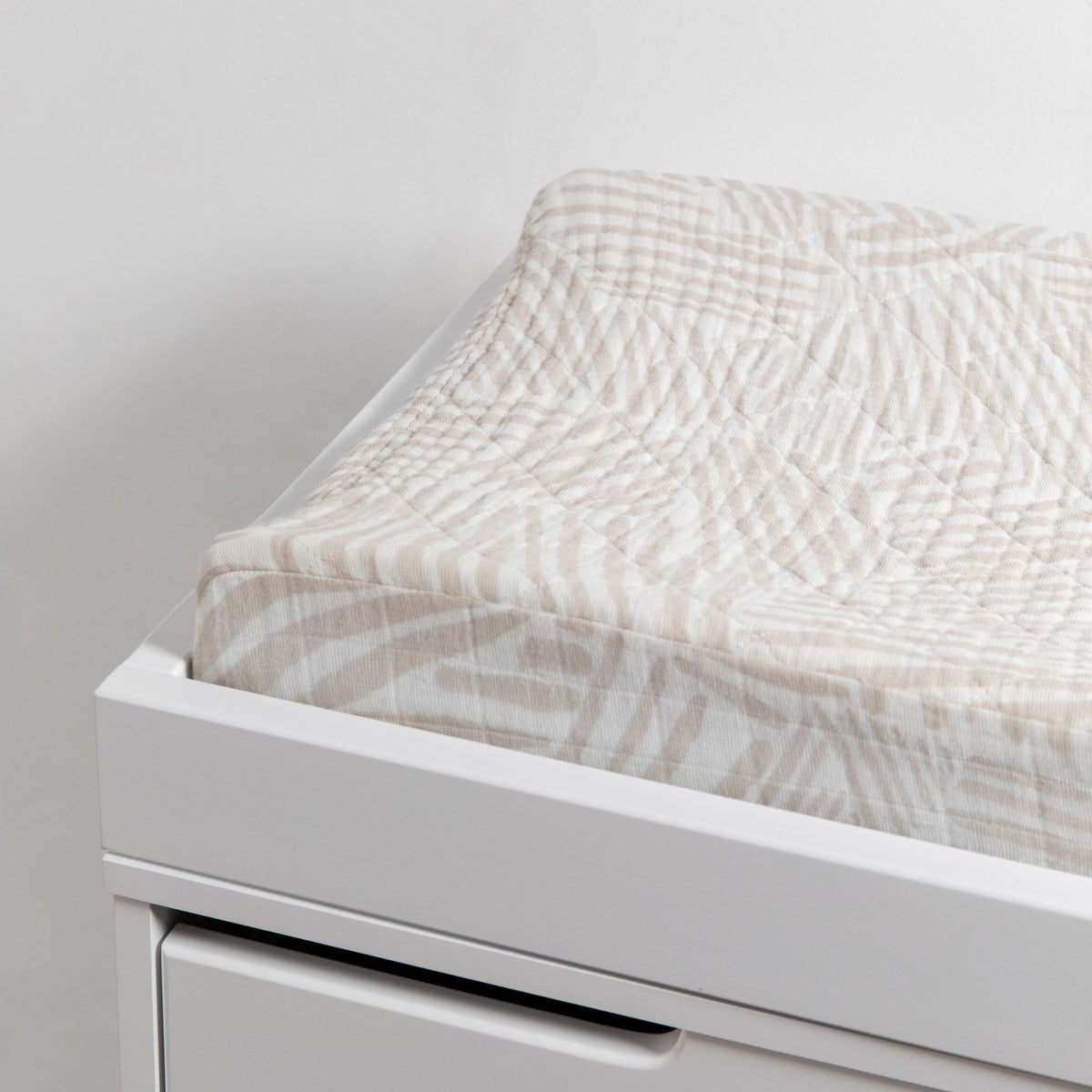 Quilted Changing Pad Cover in GOTS Certified Organic Muslin Cotton