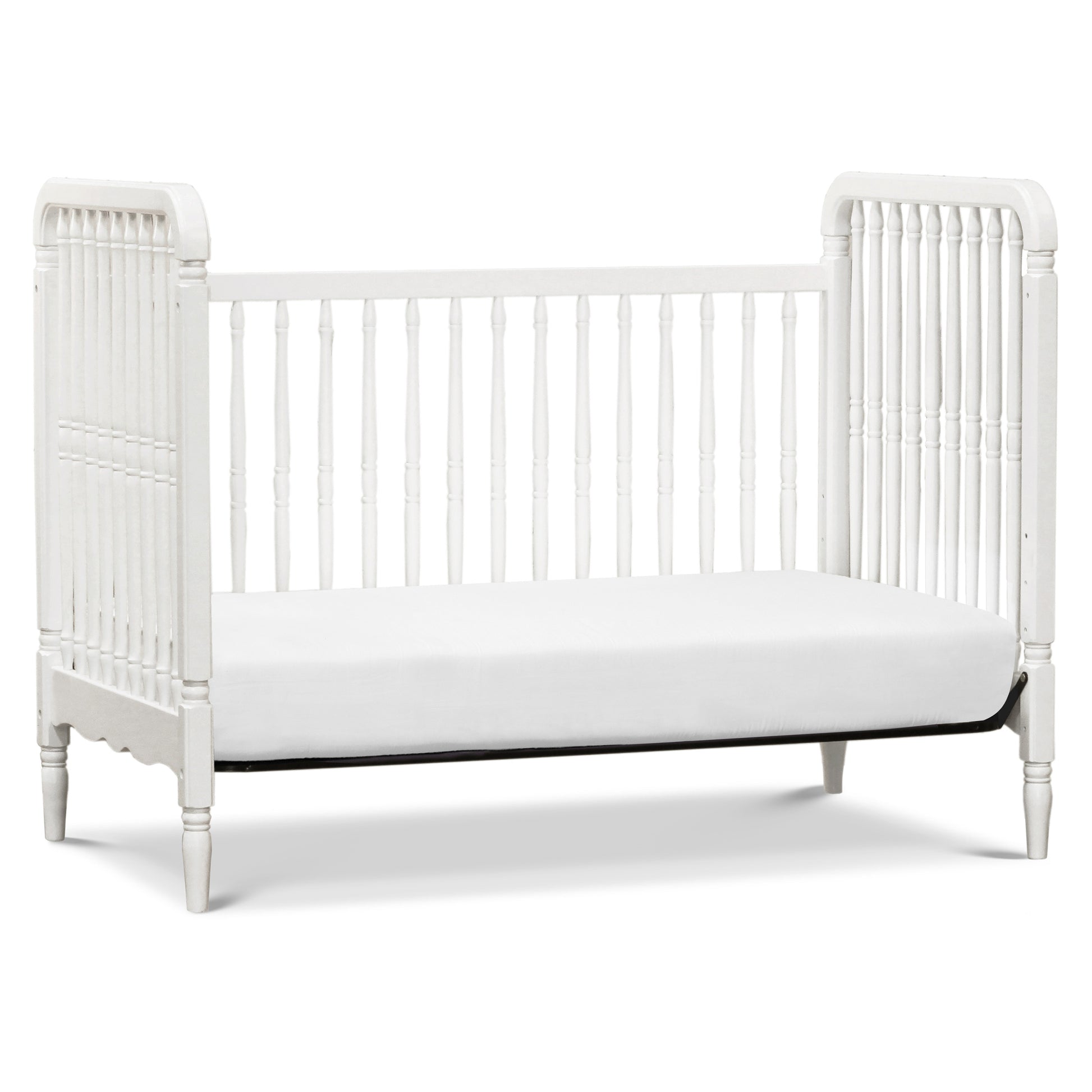 M7101RW,Namesake,Liberty 3-in-1 Convertible Spindle Crib w/Toddler Bed Conversion Kit in Warm White