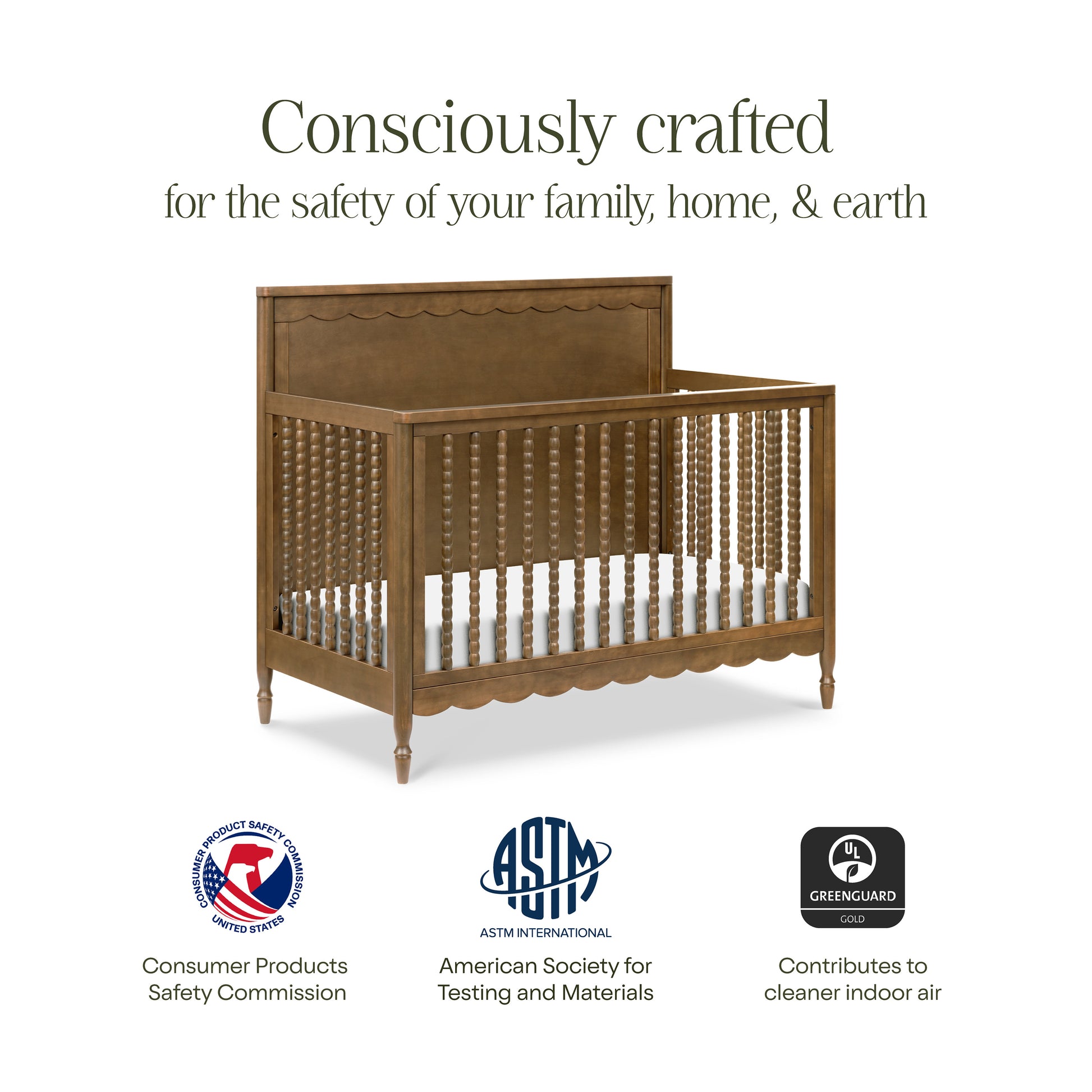 M32301NL,Namesake,Ambrosia 4-in-1 Convertible Crib in Natural Walnut