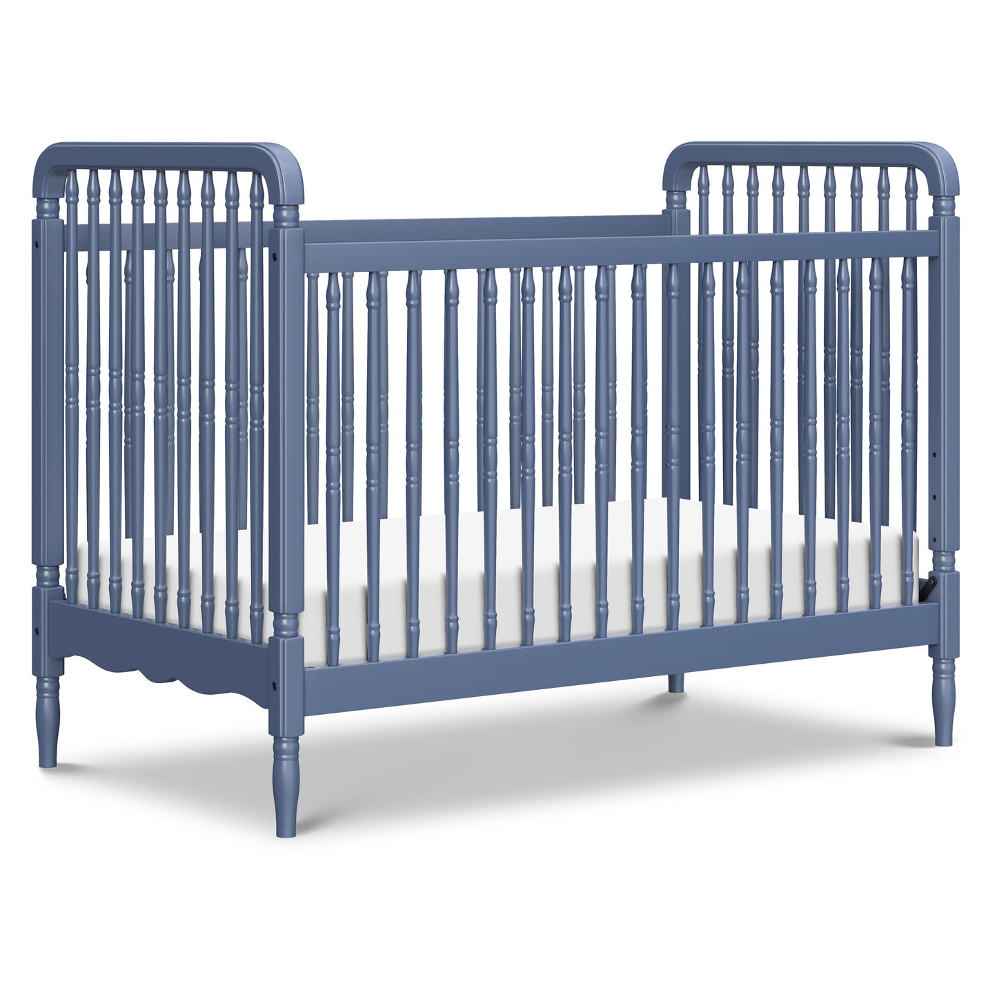 M7101CVB,Namesake,Liberty 3-in-1 Convertible Spindle Crib w/Toddler Bed Conversion Kit in Cove Blue