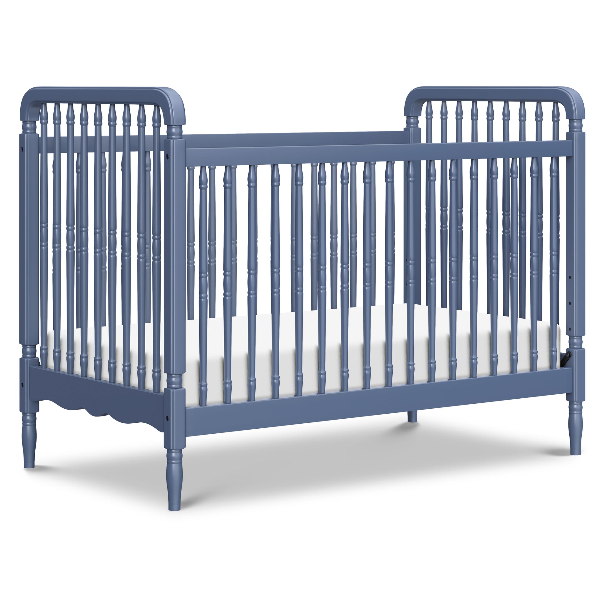 M7101CVB,Namesake,Liberty 3-in-1 Convertible Spindle Crib w/Toddler Bed Conversion Kit in Cove Blue