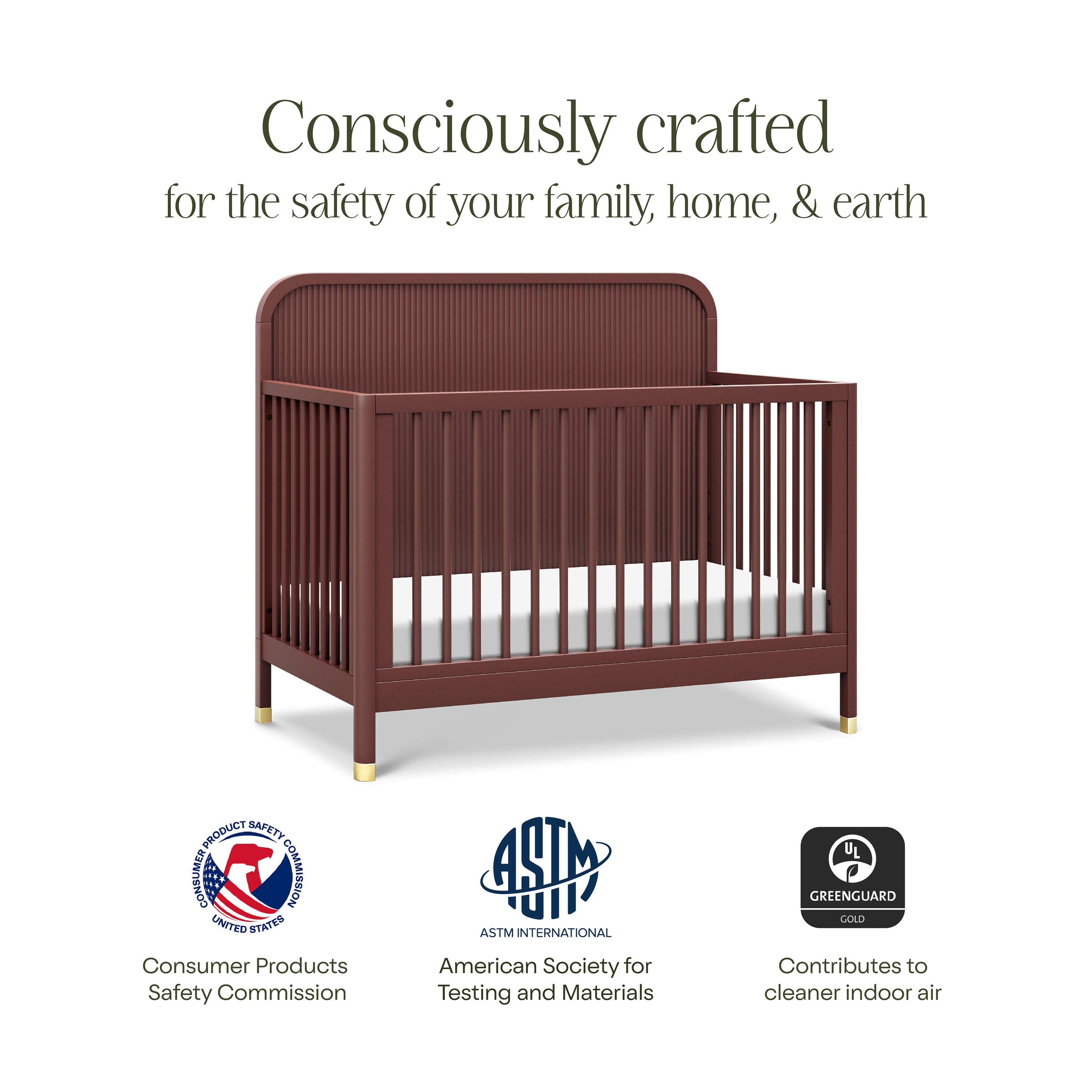 Namesake Brimsley Tambour 3-in-1 Convertible Crib