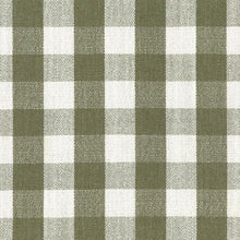 M21787GGH,Namesake,Crawford Pillowback Comfort Swivel Glider in Moss Green Gingham