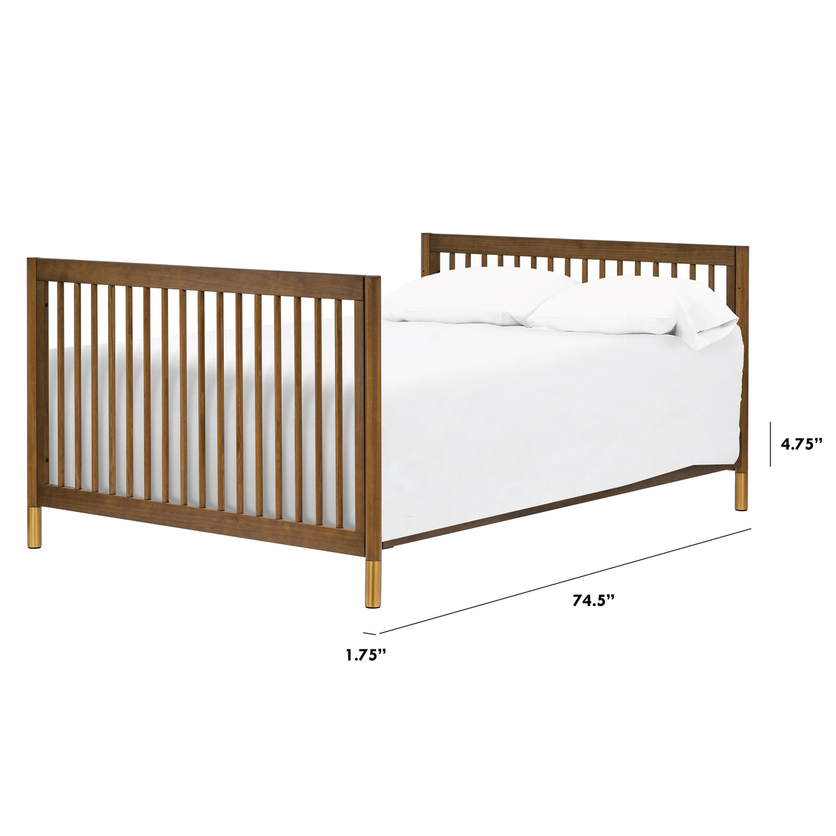 Twin/Full-Size Bed Conversion Kit (M5789) - dimensions