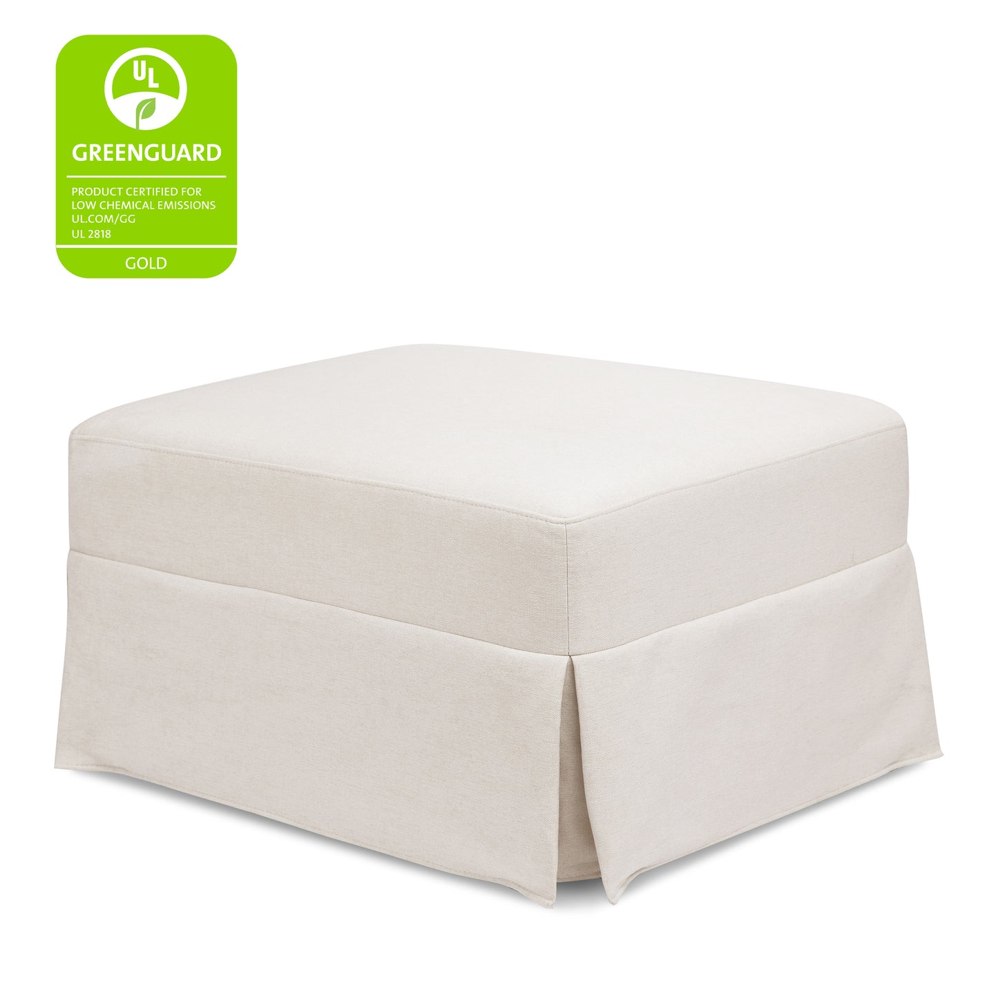 M21785PCMEW,Crawford Gliding Ottoman in Performance Cream Eco-Weave