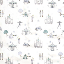 Gooslings Adventures in Wonderland Crib Sheet - Aqua