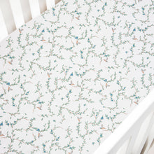 Gooslings Secret Garden Crib Sheet - Ivory