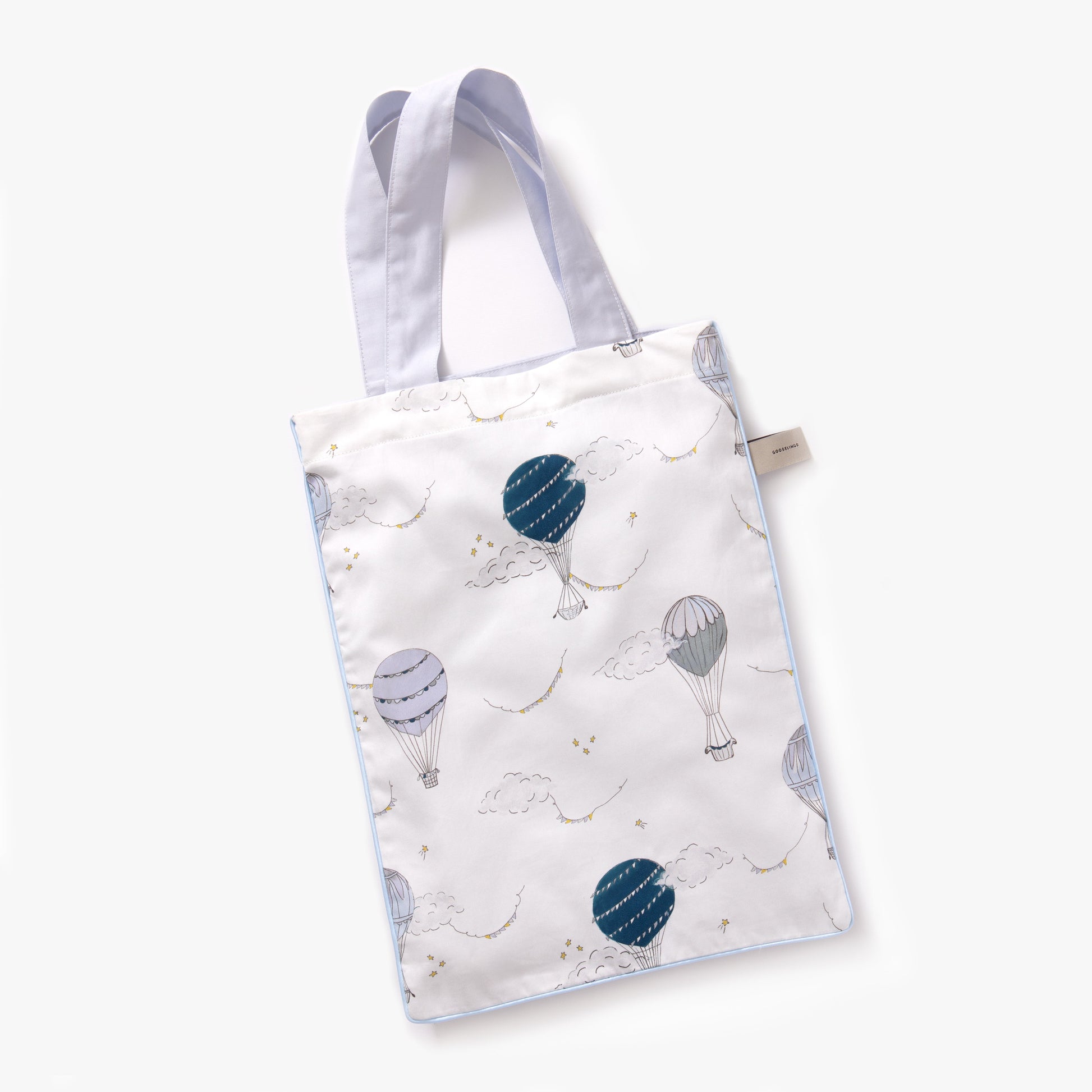 Gooslings Touch The Sky Crib Sheet - Blue