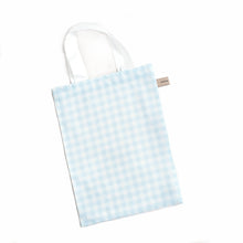 Gooslings Picnic Gingham Crib Sheet - Blue