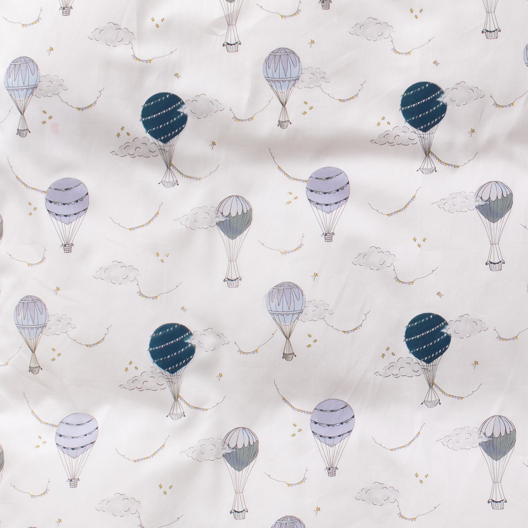 Gooslings Touch The Sky Crib Sheet - Blue