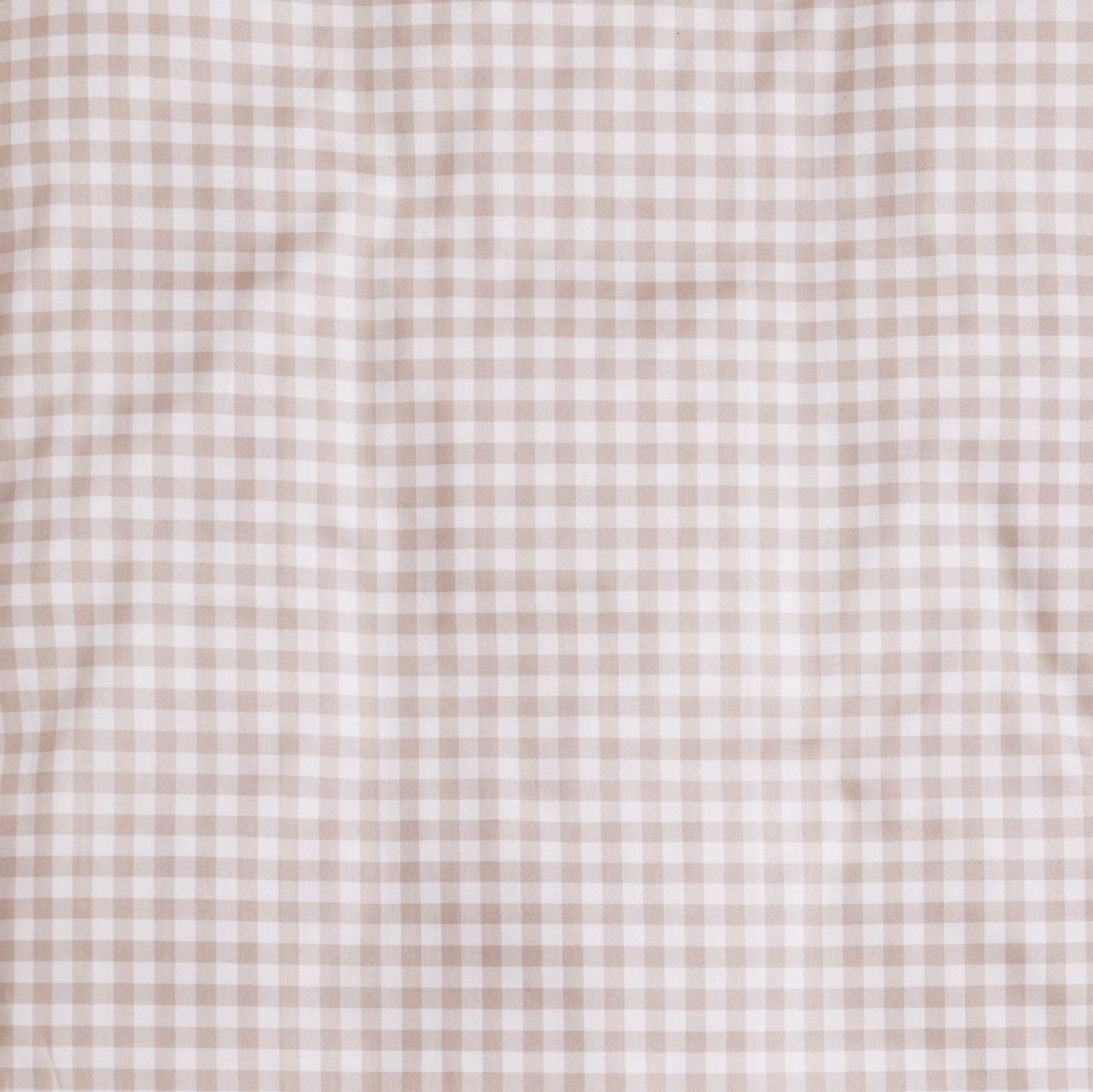 Gooslings Picnic Gingham Crib Sheet - Beige