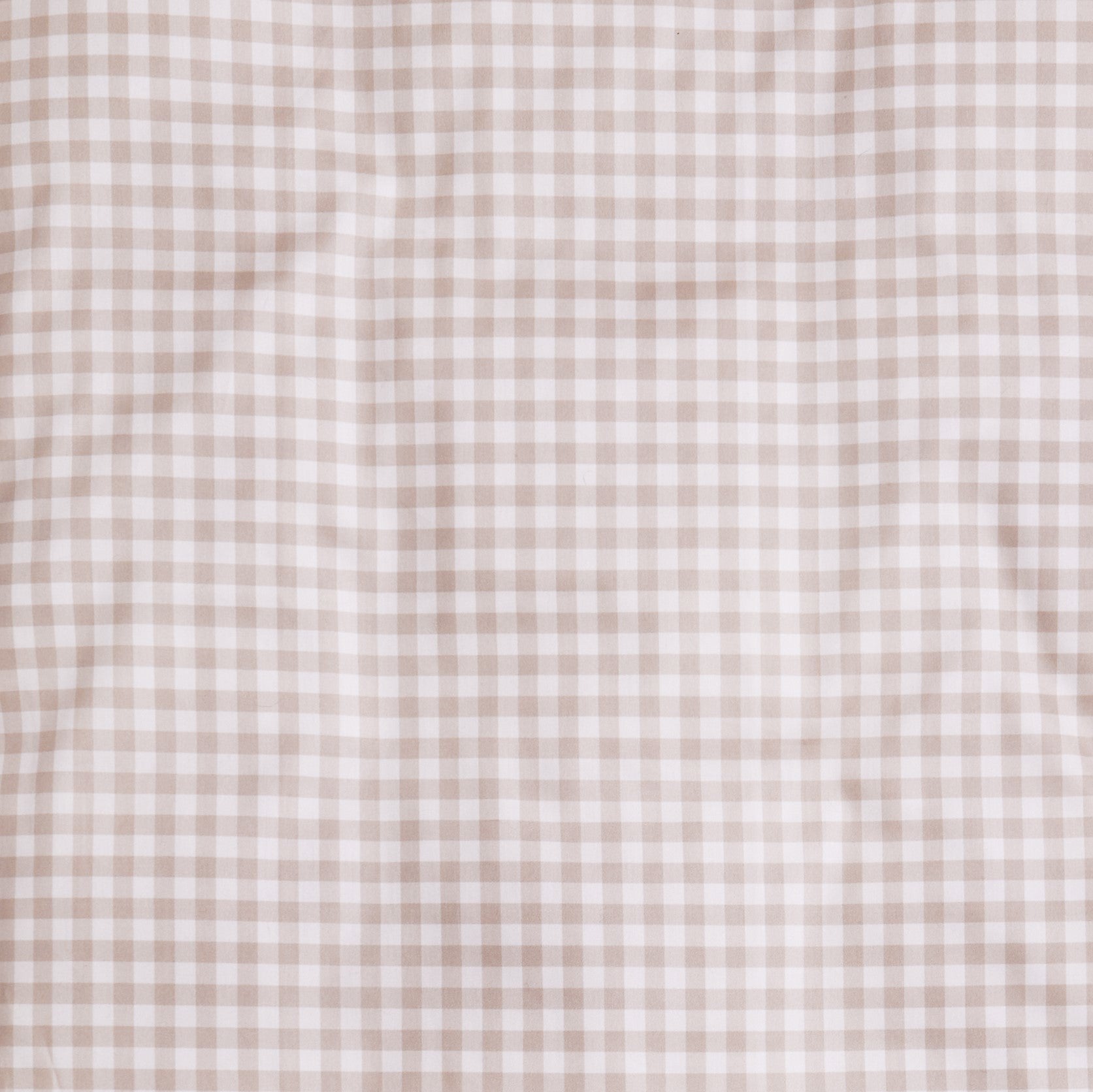 Gooslings Picnic Gingham Crib Sheet - Beige