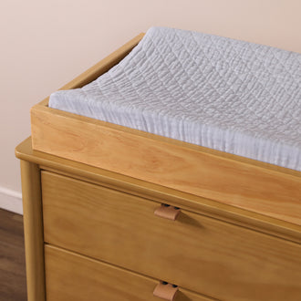 Quilted Changing Pad Cover in GOTS Certified Organic Muslin Cotton
