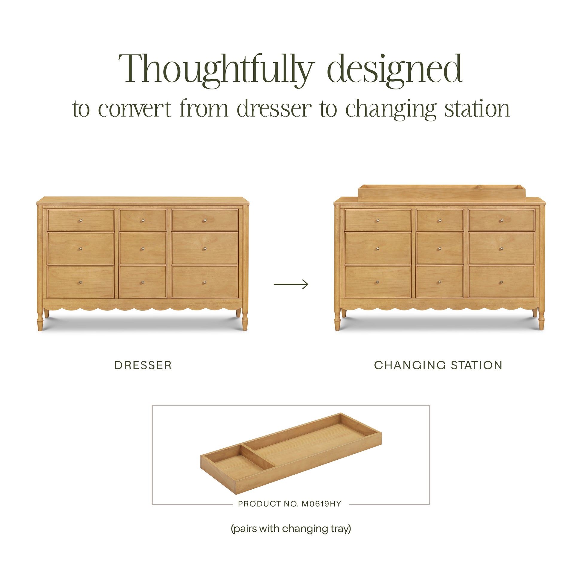 M32328HY,Namesake,Ambrosia 9-Drawer Assembled Dresser in Honey