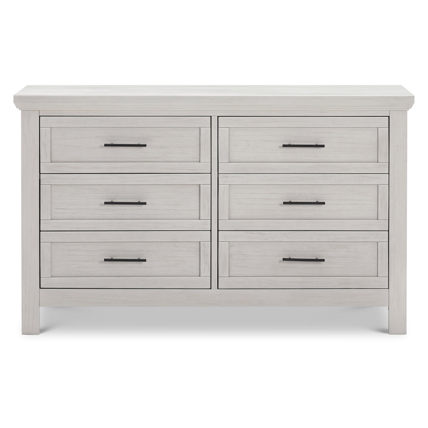 B14516WDF,Monogram by Namesake,Emory Farmhouse 6-Drawer Dresser in White Driftwood