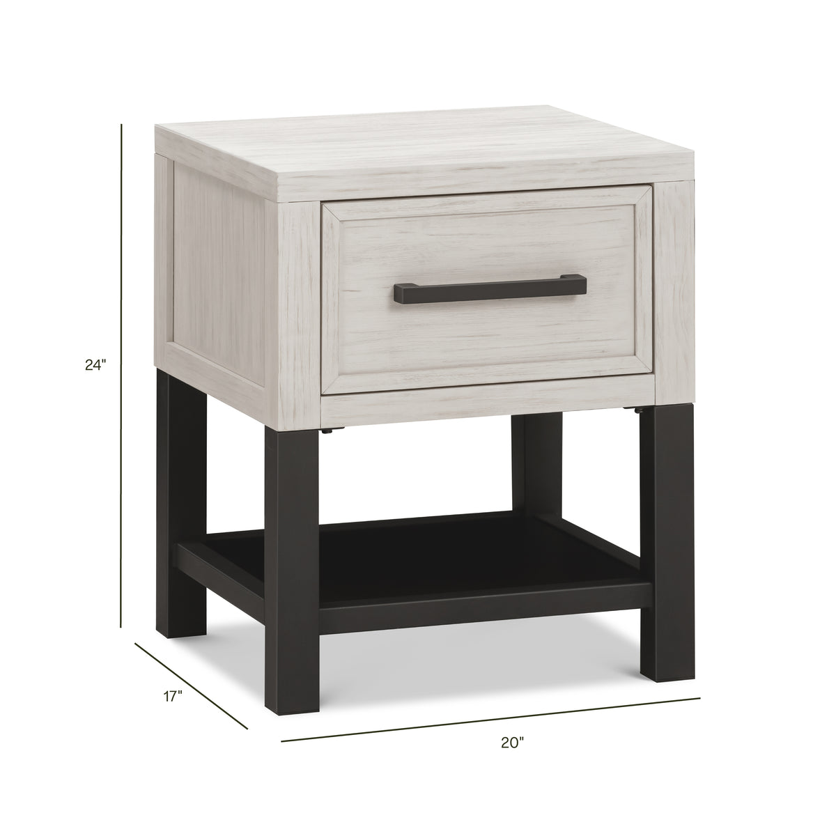 Newbern Assembled Nightstand - dimensions