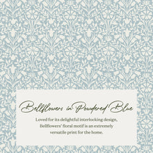 M21787BPB,Namesake,Crawford Pillowback Comfort Swivel Glider in Bellflowers in Powdered Blue