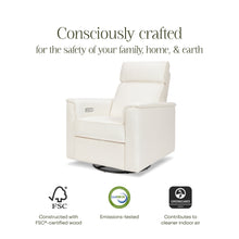 B17186YC,Monogram by Namesake,Willa Plus Power Glider Recliner w/ Power Headrest in Ivory Corduroy