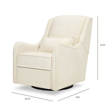 M27787PIEB,Namesake,Devon Recliner and Swivel Glider in Performance Ivory Eco-Basketweave