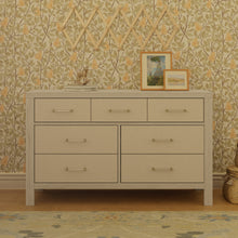 M24816WDFPEW,Namesake,Eloise 7-Drawer Assembled Dresser in White Driftwood and Performance Pearl Eco-Weave