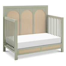 M24801FSPSEW,Namesake,Eloise 4-in-1 Convertible Crib in French Sage and Performance Sand Eco-Weave