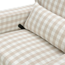 M21777TGH,Namesake,Crawford Recliner and Swivel Glider in Tan Gingham