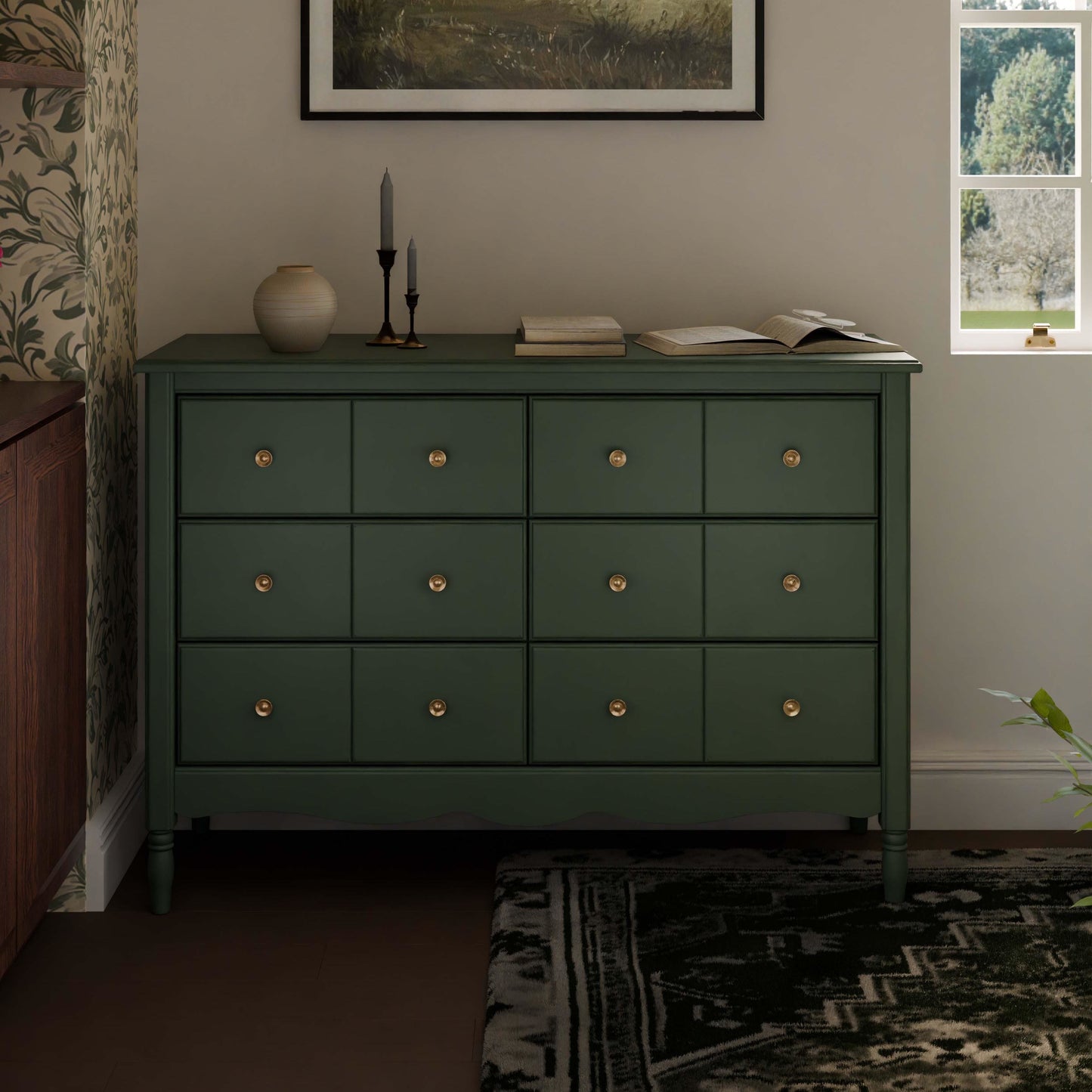 M7116FRGR,Namesake,Liberty 6-Drawer Assembled Dresser in Forest Green