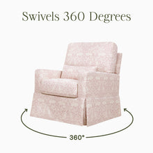 M21787PBRR,Namesake,Crawford Pillowback Comfort Swivel Glider in Pure Brer Rabbit in Rose
