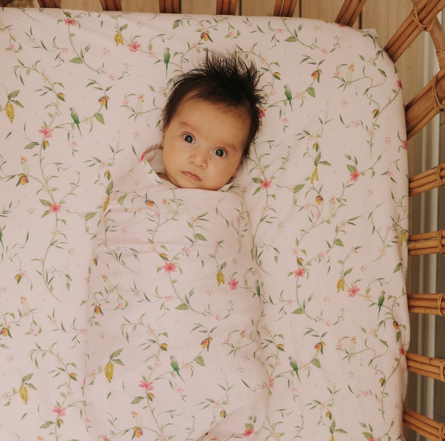 Gooslings Dreaming of Paradise Swaddle - Ivory